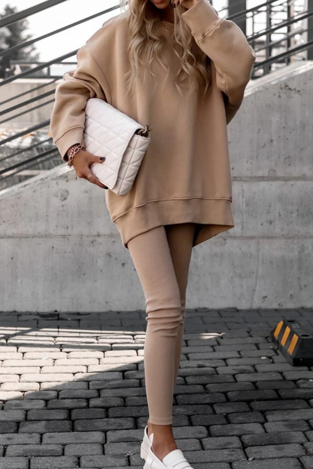 Sonia | Solid crew neck sweatshirt legging suits - Image 8