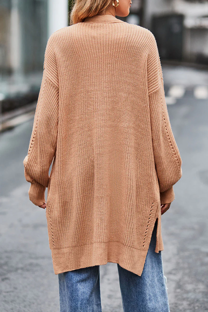 Sonia | Street Solid Pocket Cardigan Collar Tops - Image 22