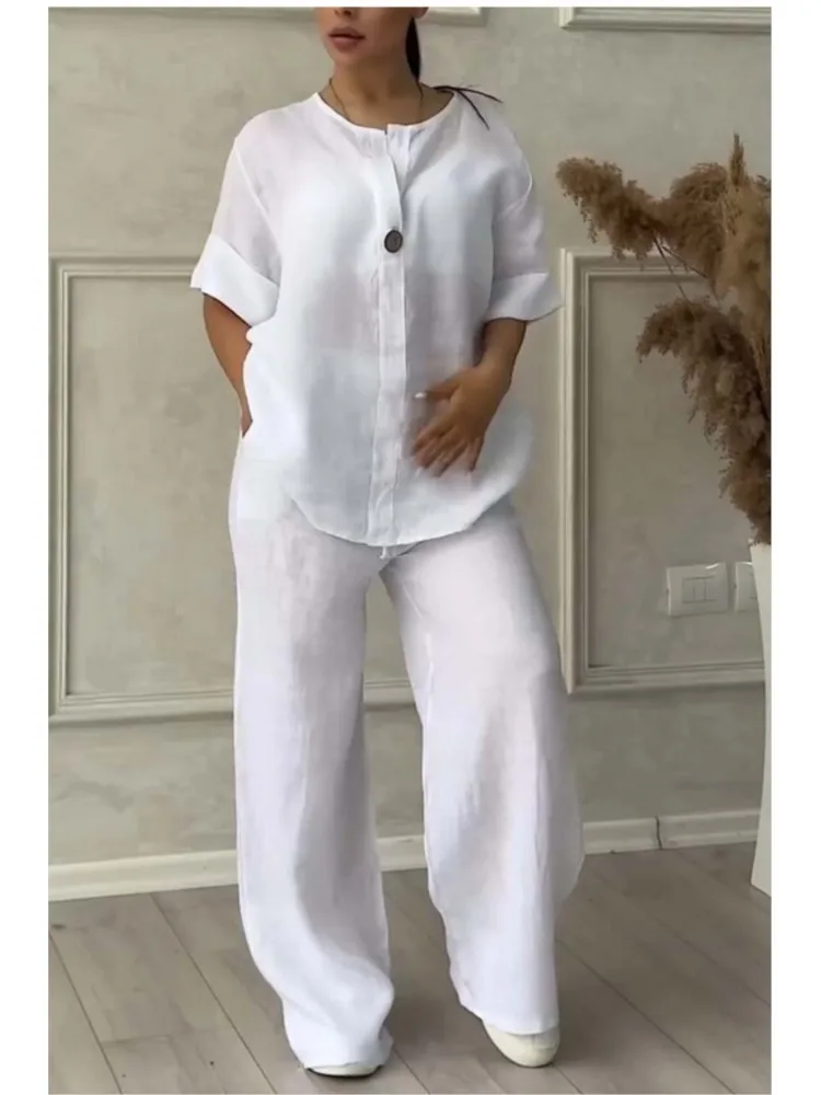 Soraya | Casual set - V-neck top and trousers - Image 5