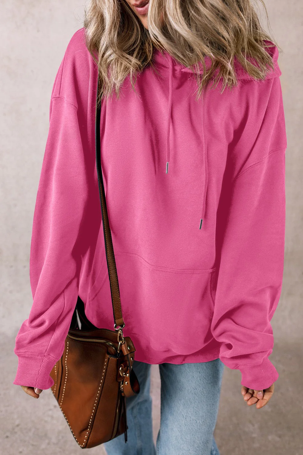 Stefanie | Long sleeve hoodie with drawstring and pockets - Image 15