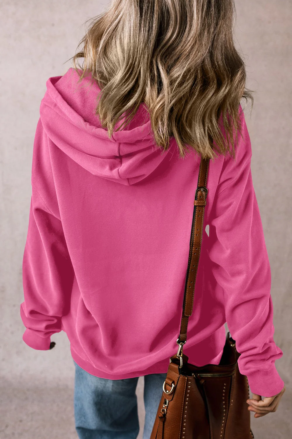 Stefanie | Long sleeve hoodie with drawstring and pockets - Image 16