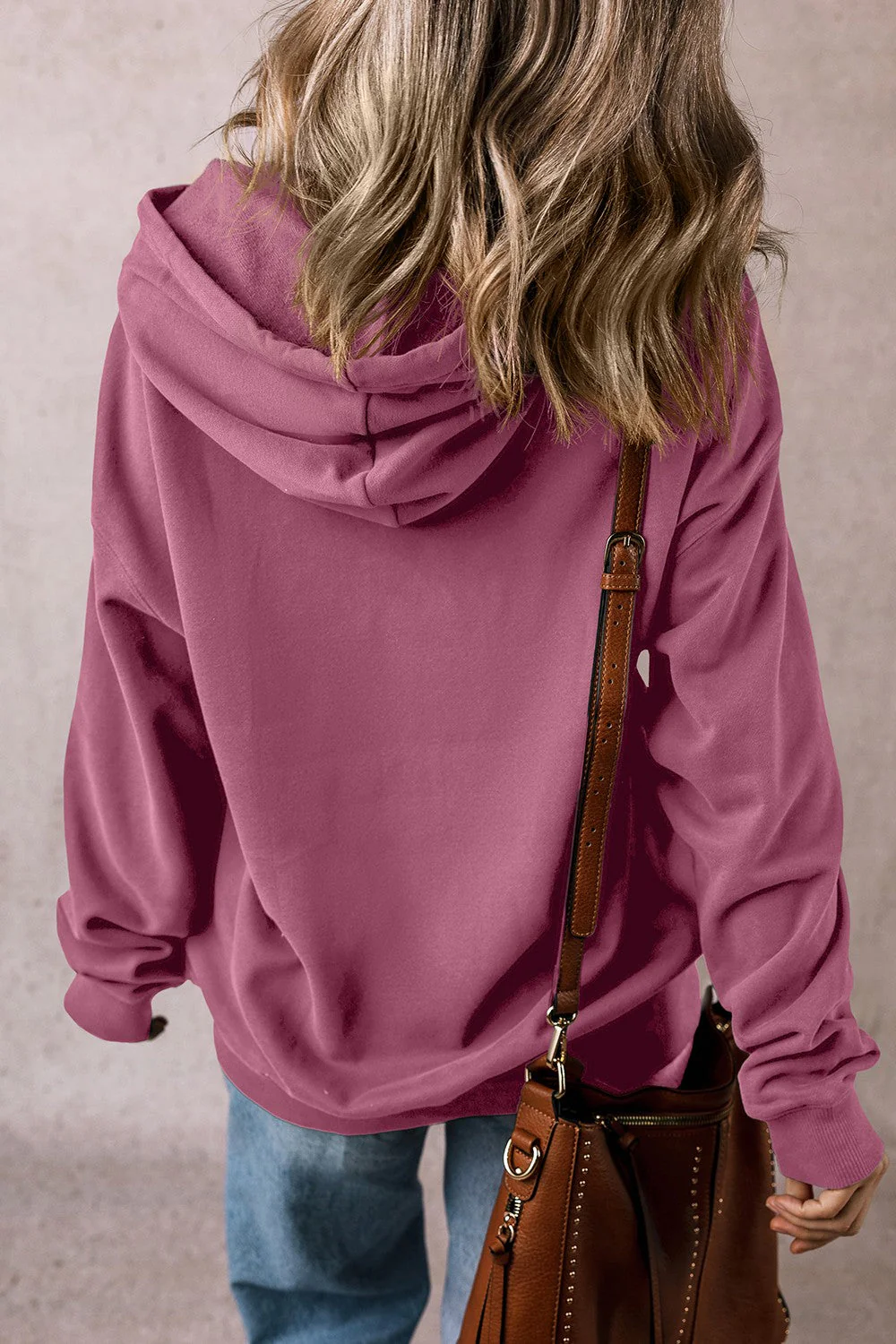 Stefanie | Long sleeve hoodie with drawstring and pockets - Image 20