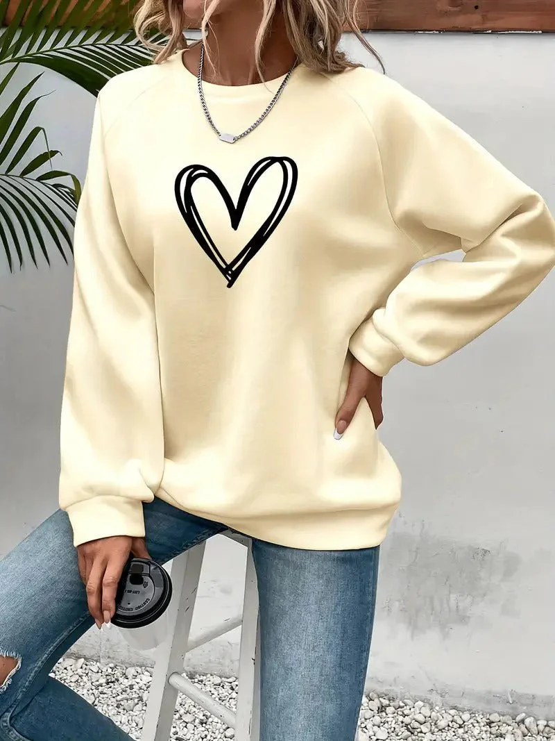 Stefanie | Oversized heart sweater for women - Image 3