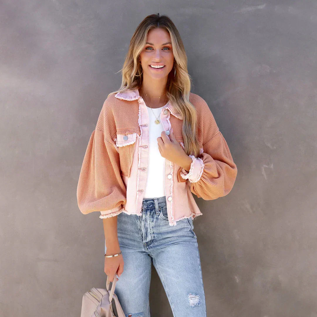 Stella® | Elegant Jacket Made Of Cotton Waffle Knit