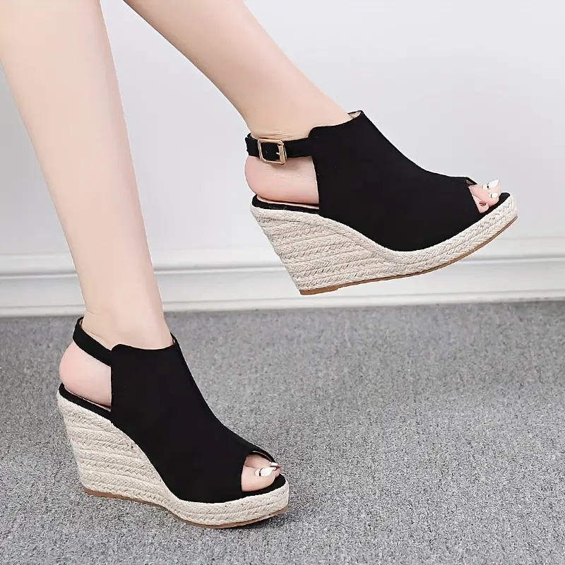Susana® | Semi-Open Women'S Shoes With A Wedge Heel