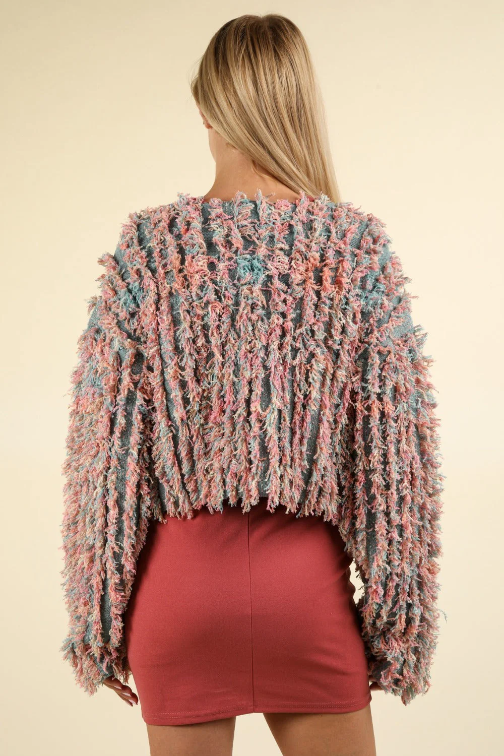 Sybille | Shaggy zip up cardigan - Image 2