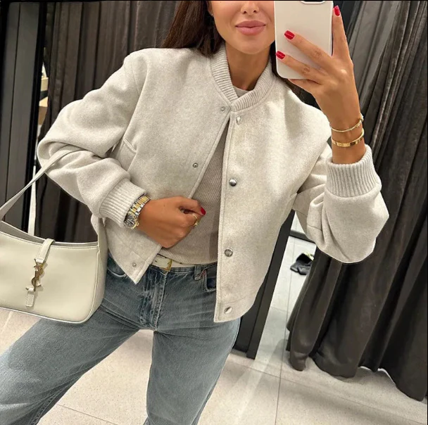 Tamar | Cropped bomber jacket