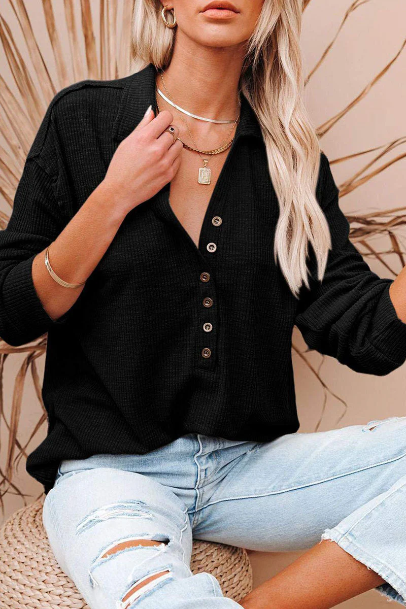 Tamar | Fashion Street Solid Patchwork V-Neck T-Shirts - Image 12