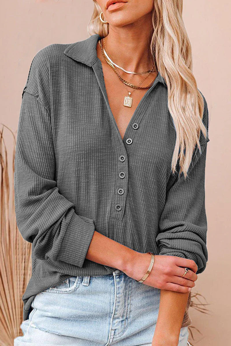 Tamar | Fashion Street Solid Patchwork V-Neck T-Shirts - Image 2