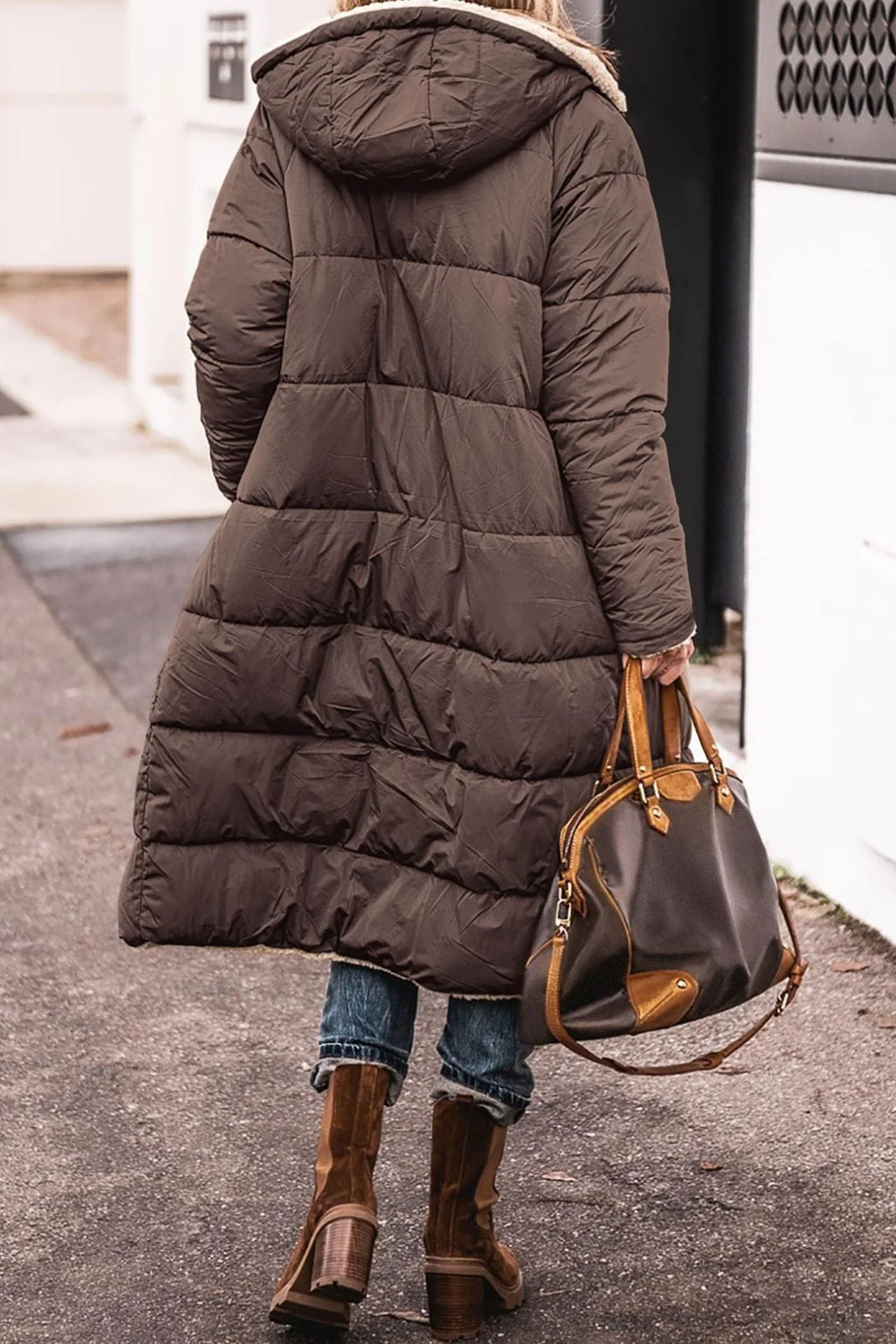 Tamara | Long padded jacket with hood - Image 4