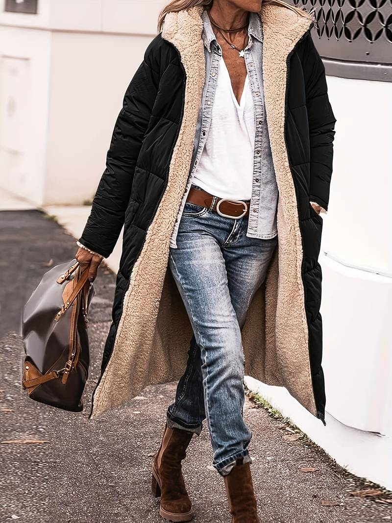 Tamara | Long padded jacket with hood - Image 7
