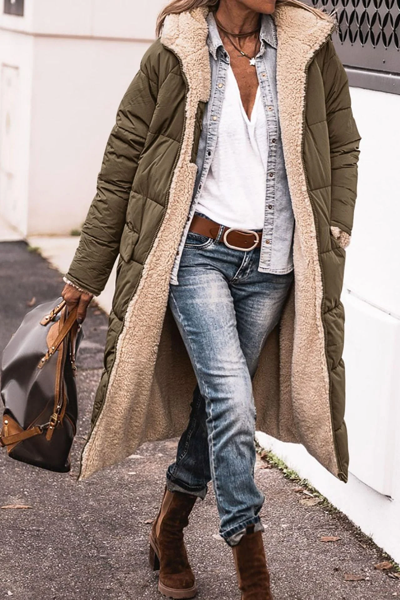 Tamara | Long padded jacket with hood - Image 9