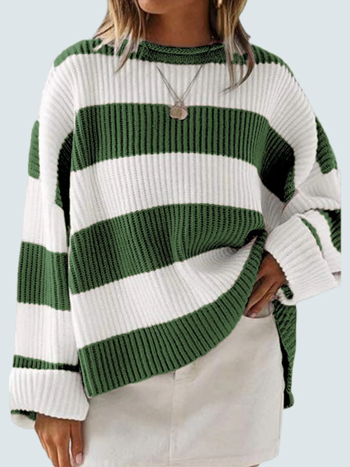 Tania | Crew neck sweater with long sleeves - Image 14