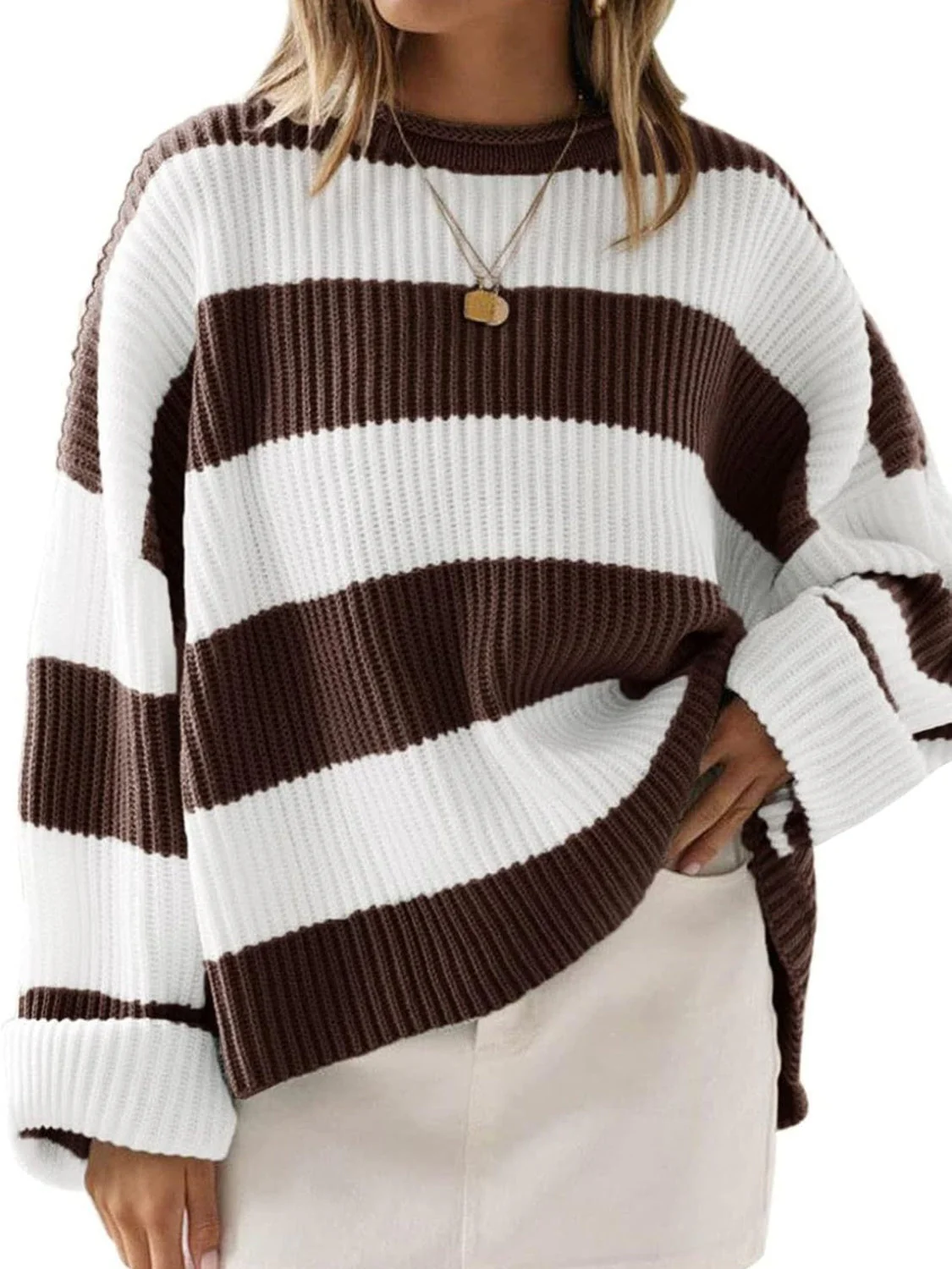 Tania | Crew neck sweater with long sleeves - Image 22