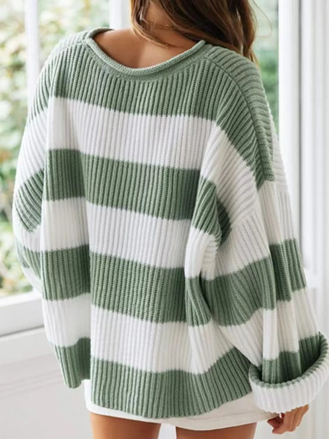 Tania | Crew neck sweater with long sleeves - Image 6
