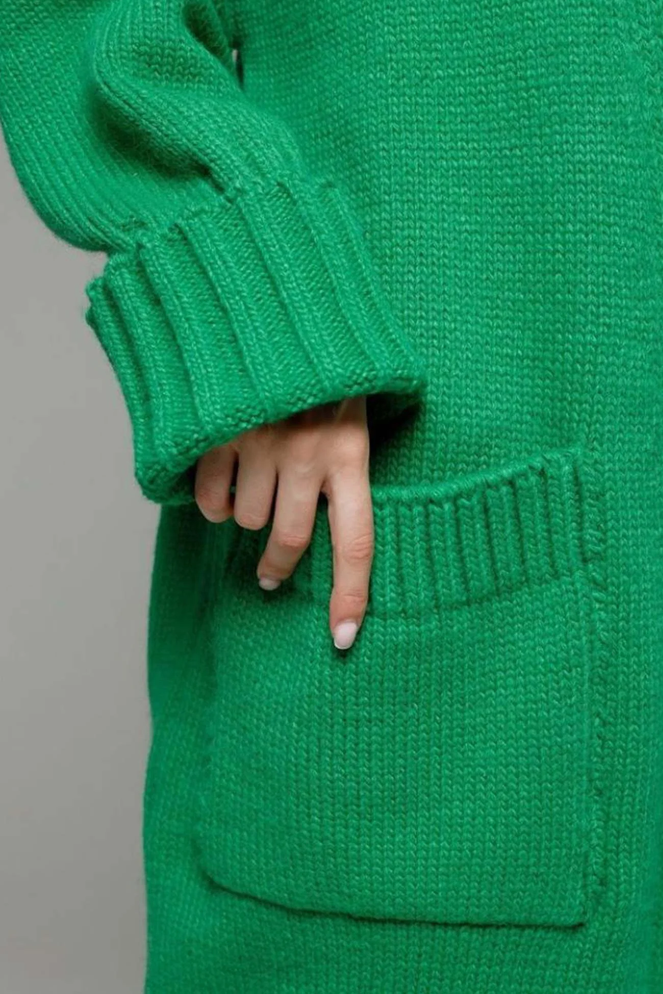 Tania | Long open front cardigan with pockets - Image 9