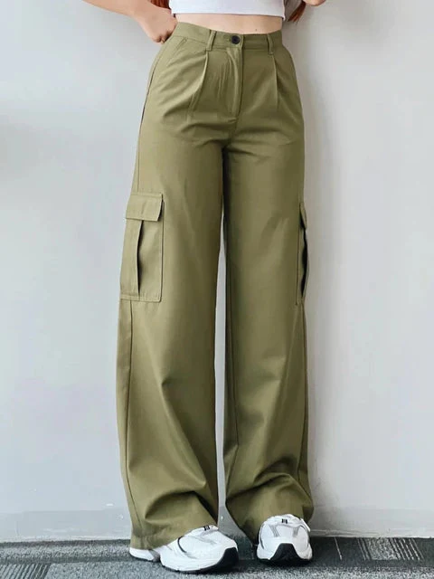 Tania® | Urban Wide Cargo Jeans For Women - Image 4