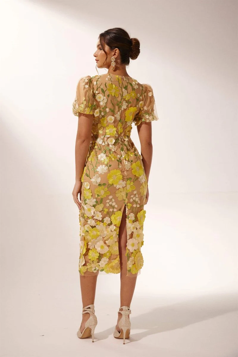 Tania® | V-Neck Floral Midi Dress - Image 4