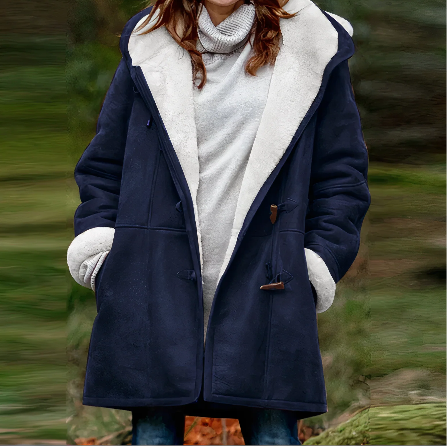 Tania | Long sleeve velvet coat - Image 6