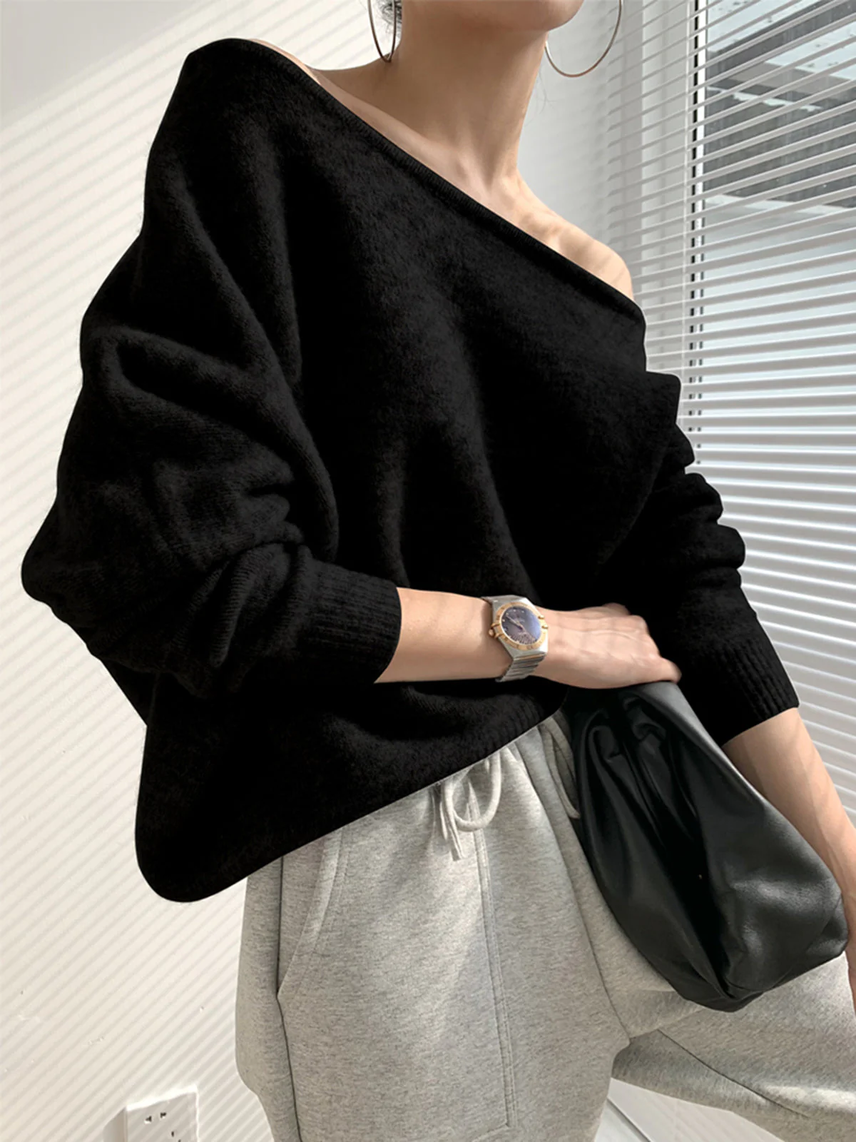 Tatjana | Asymmetrical one-shoulder sweater - Image 8