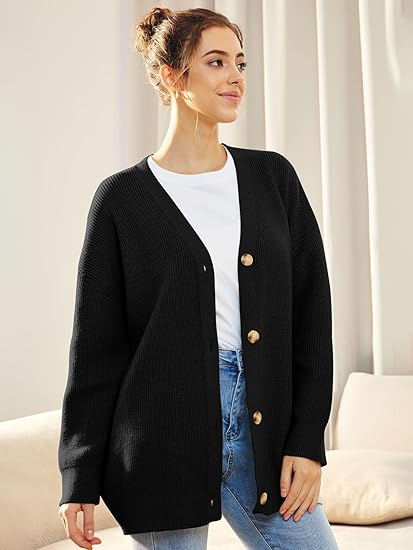Tatjana | Lightweight cardigan with V-neck and buttons - Image 6