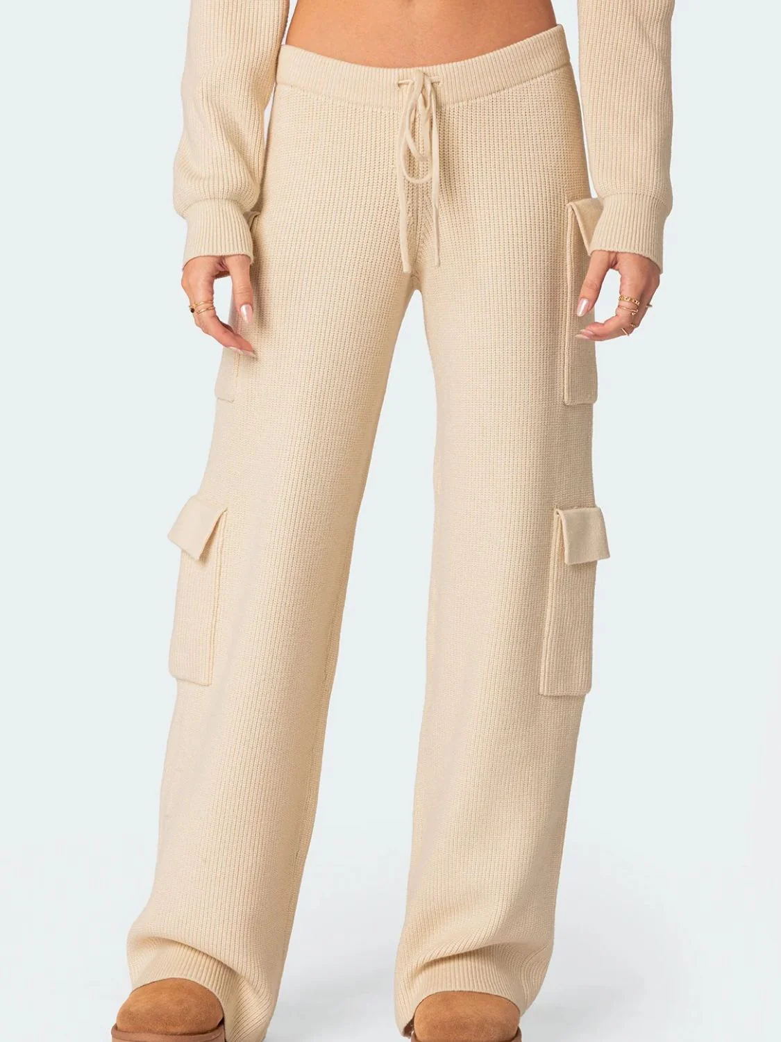 Tatjana | Long sleeve hoodie top and pants sweater set - Image 9