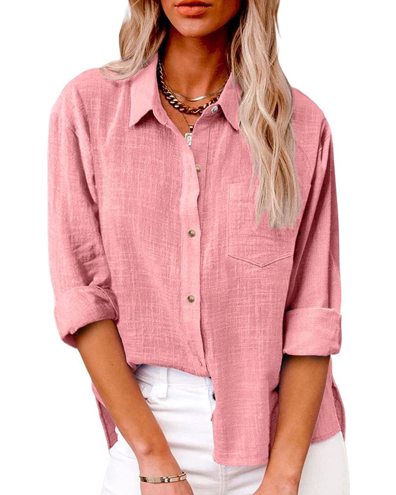Tatum® | Chic Long-Sleeved Button-Down Blouse - Image 2