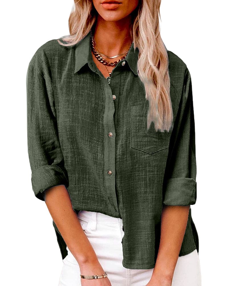 Tatum® | Chic Long-Sleeved Button-Down Blouse - Image 4