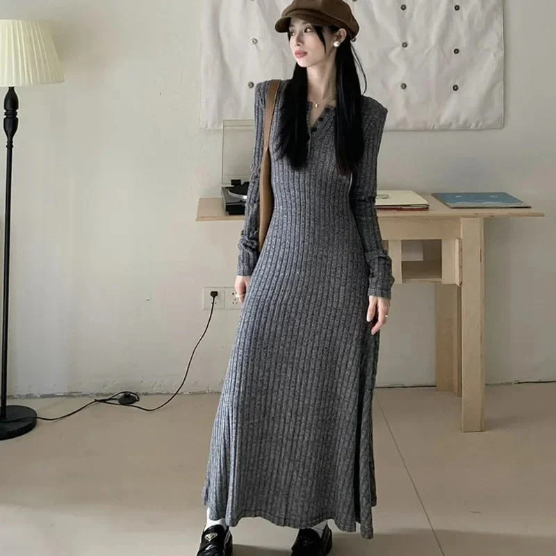 Teresa® | Elegant vintage knit dress for women - Image 2