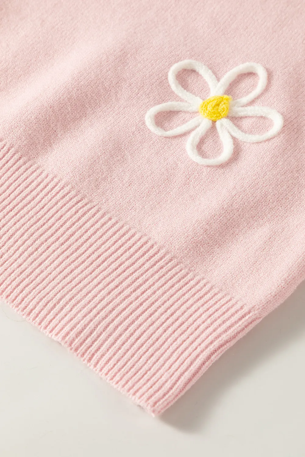 Teresa | Floral sweater with a crew neck and dropped shoulders - Image 7