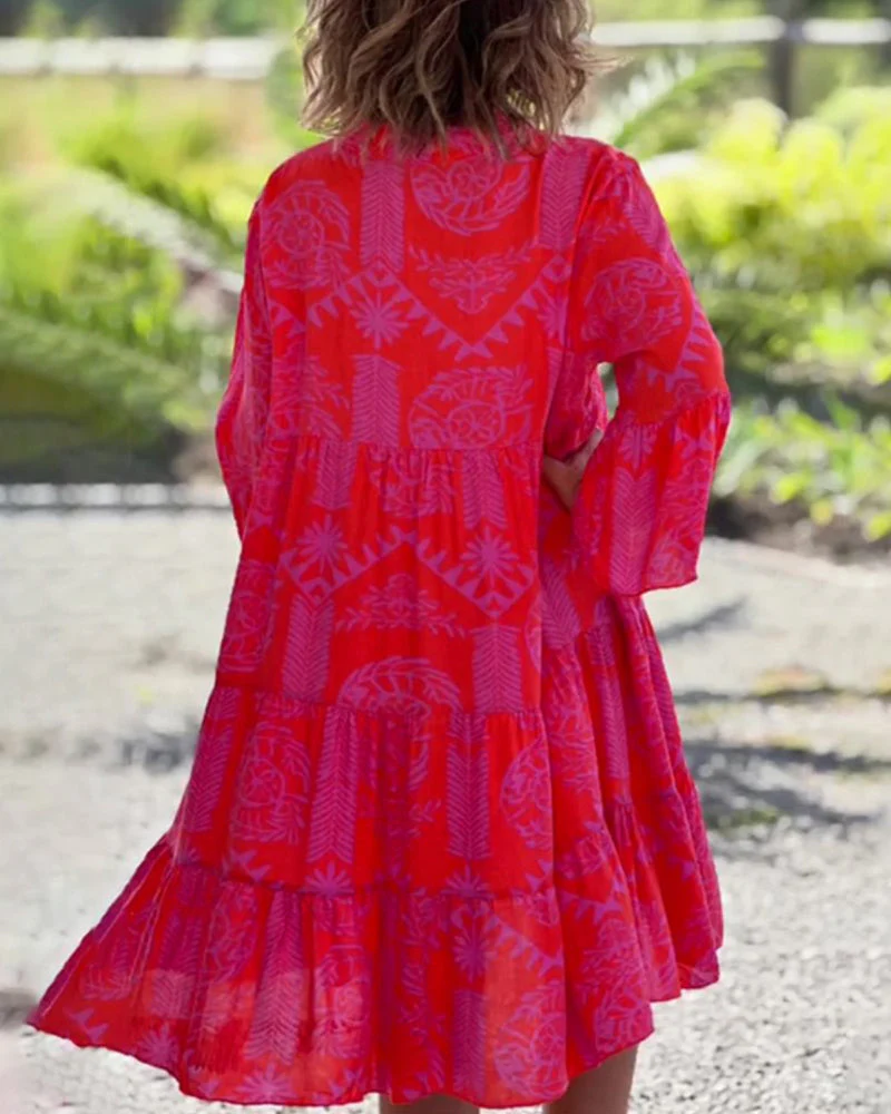 Teresa® | Sleeves And Geometric Boho Print - Image 2