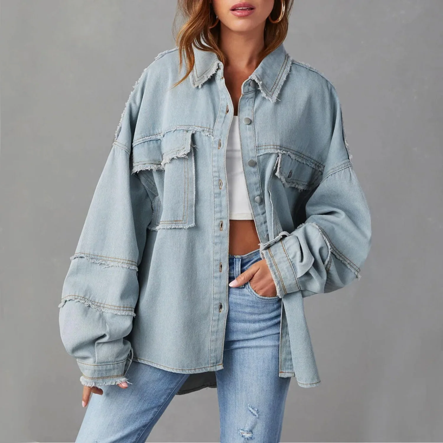 Teresa | Stylish denim coat - Image 5