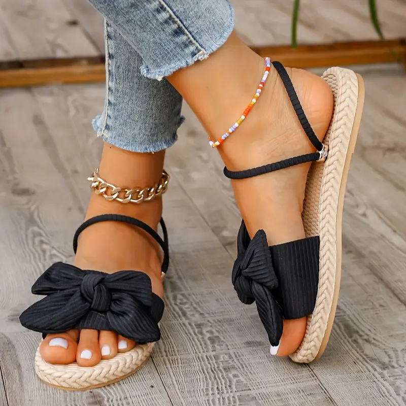 Teresa® | Stylish Flat Sandals With A Bow - Image 13
