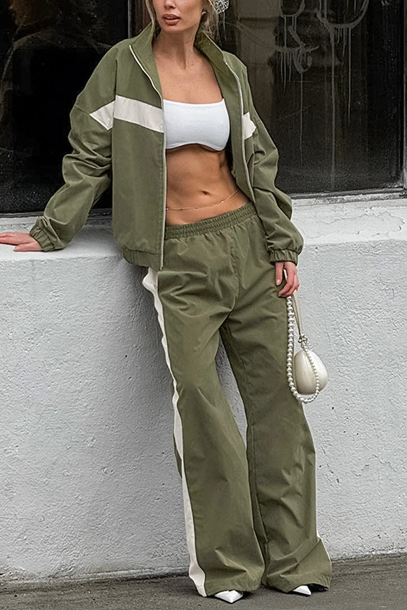 Teresa | Tracksuits with contrasting stand-up collar - Image 2