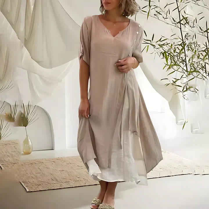 Thalía® | Comfortable Cotton And Linen Dress - Image 3