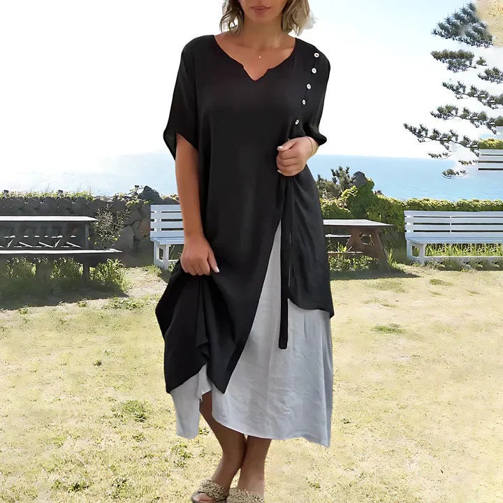 Thalía® | Comfortable Cotton And Linen Dress - Image 4