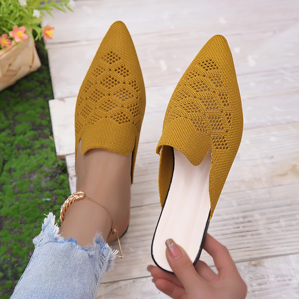 Thalía® | Knitted Flat Mules For Women - Image 3
