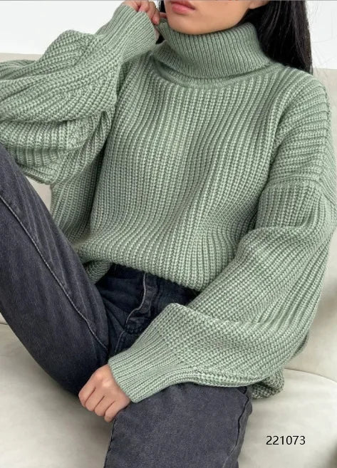 Thalia | Warm knitted sweater for women for autumn and winter - Image 6
