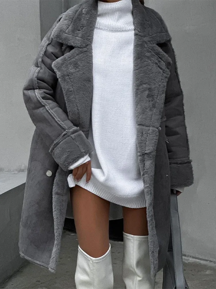 Thea® | Thick and chic long women's coat - Image 2
