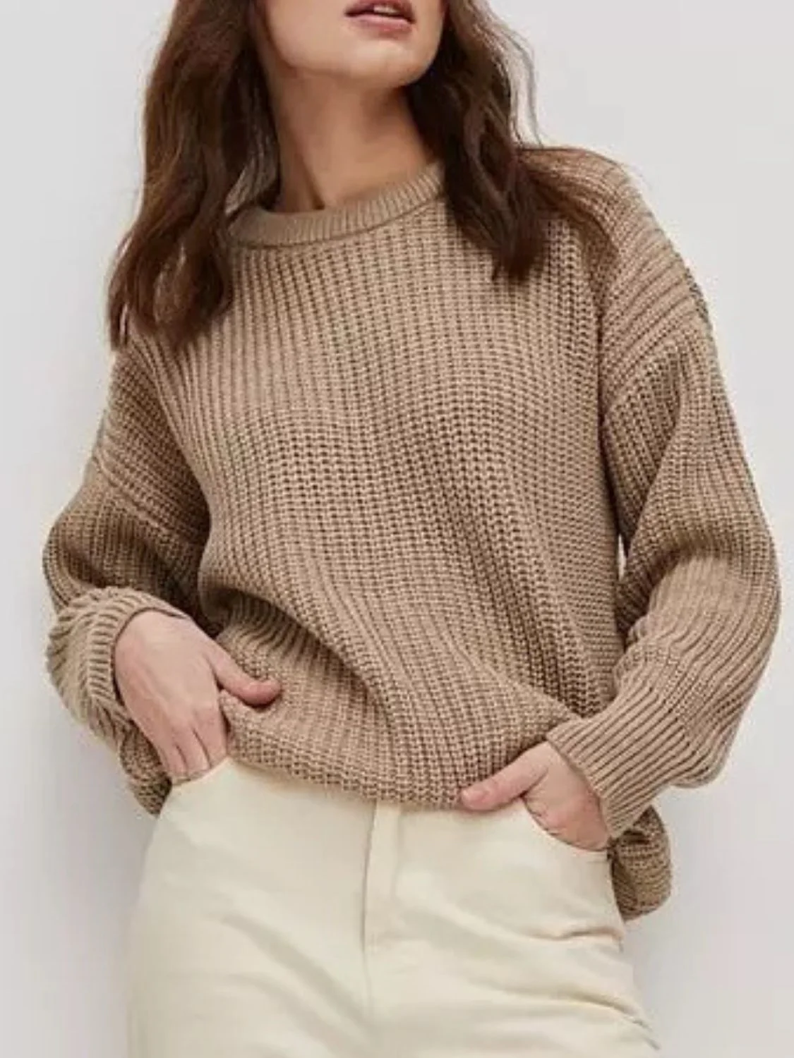 Therese | Crew neck sweater with long sleeves