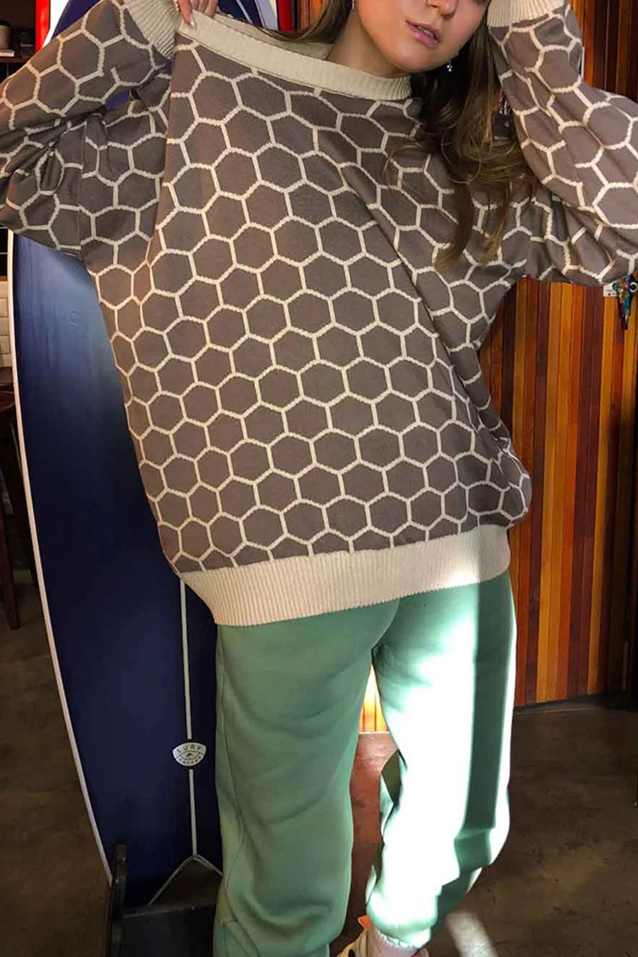 Therese | Honeycomb pattern sweater - Image 13