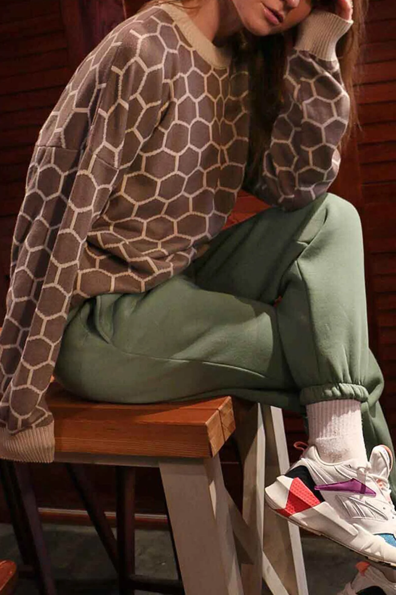 Therese | Honeycomb pattern sweater - Image 14