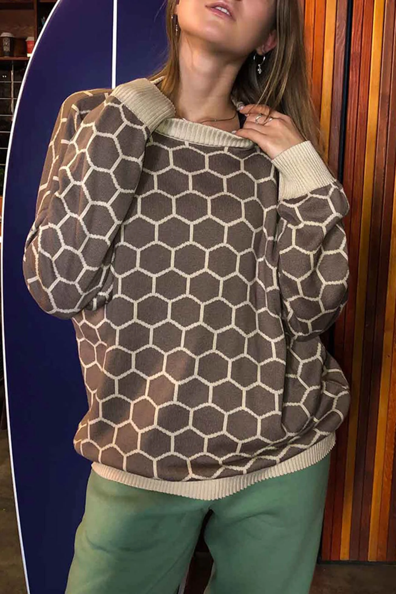Therese | Honeycomb pattern sweater - Image 15