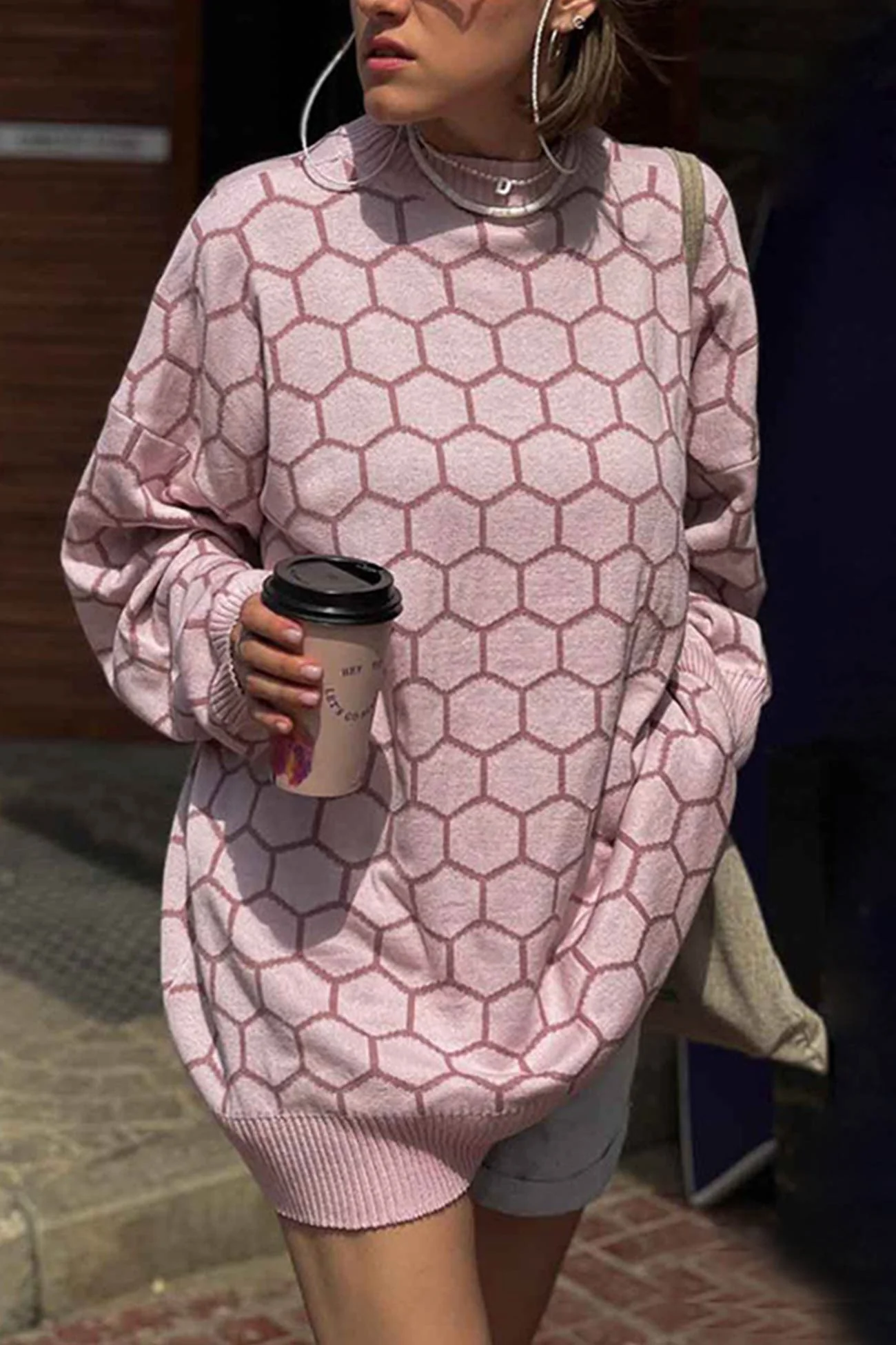 Therese | Honeycomb pattern sweater - Image 5