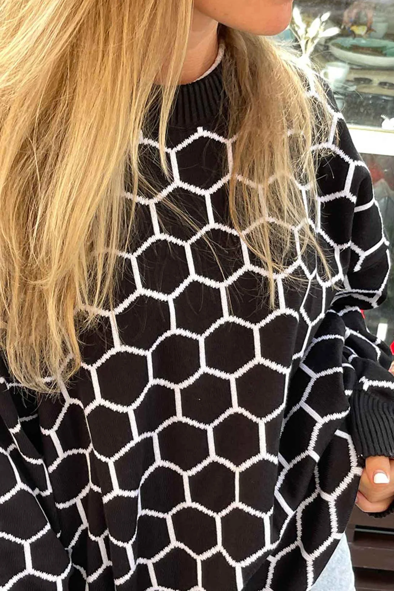 Therese | Honeycomb pattern sweater - Image 7