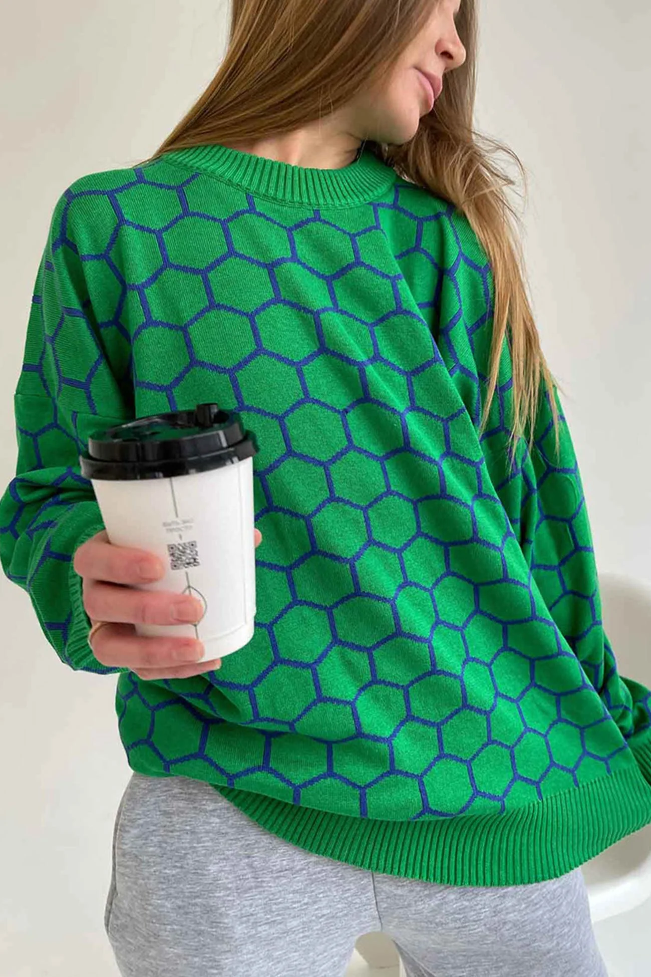 Therese | Honeycomb pattern sweater - Image 9
