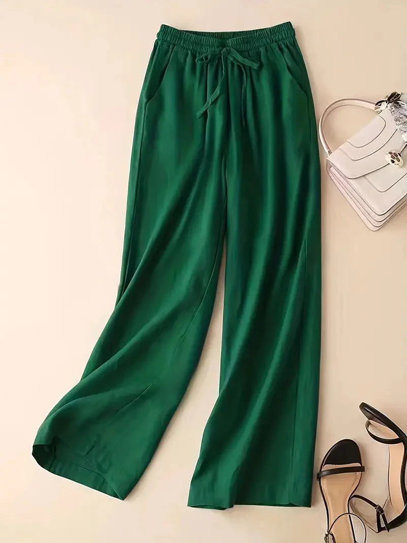 Tiffany® | Elegant Straight Linen Pants - Image 2
