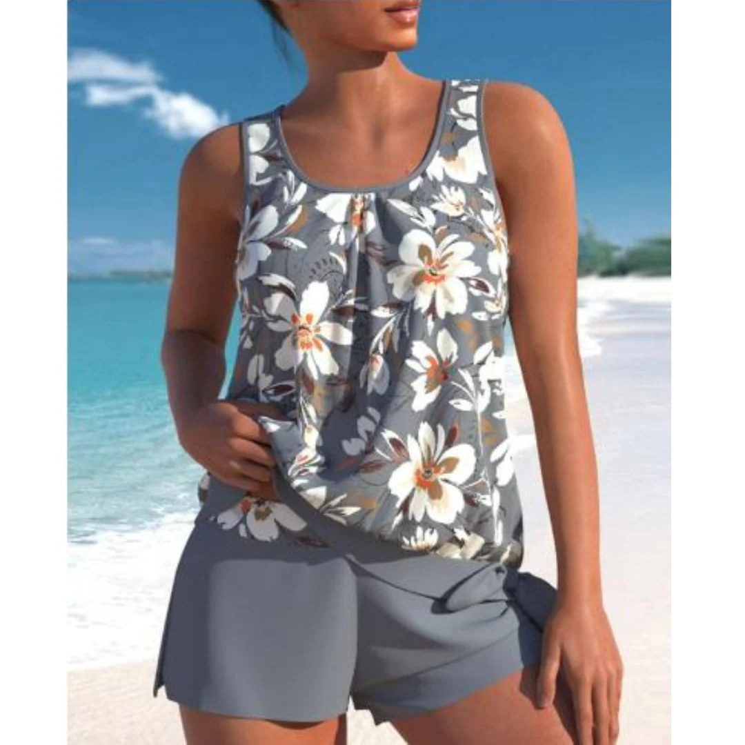 Tina® | Women'S Floral Print Two Piece Swimsuit Set Bright - Image 2
