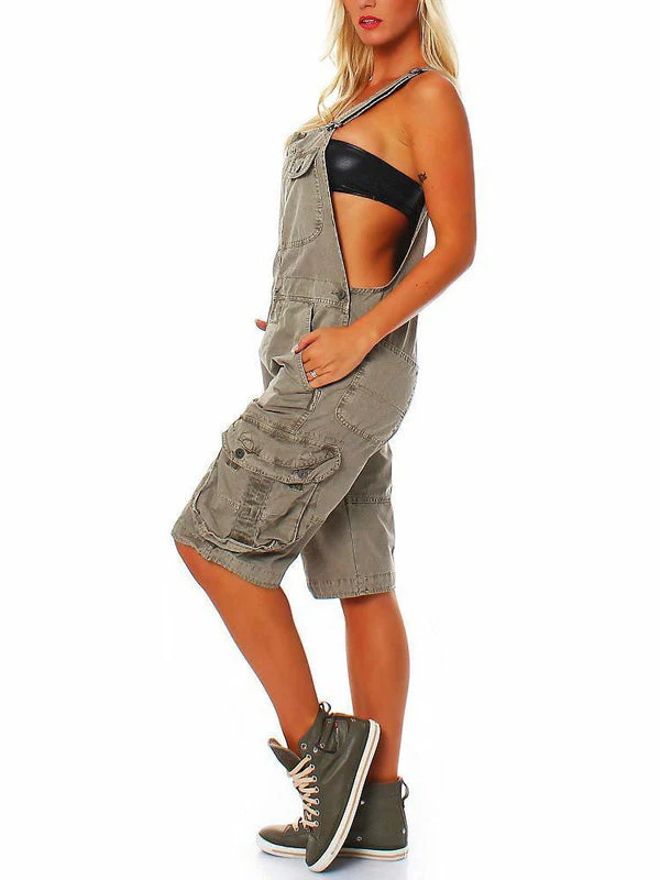 Tina® | Women'S Short Dungarees With Cargo Pockets