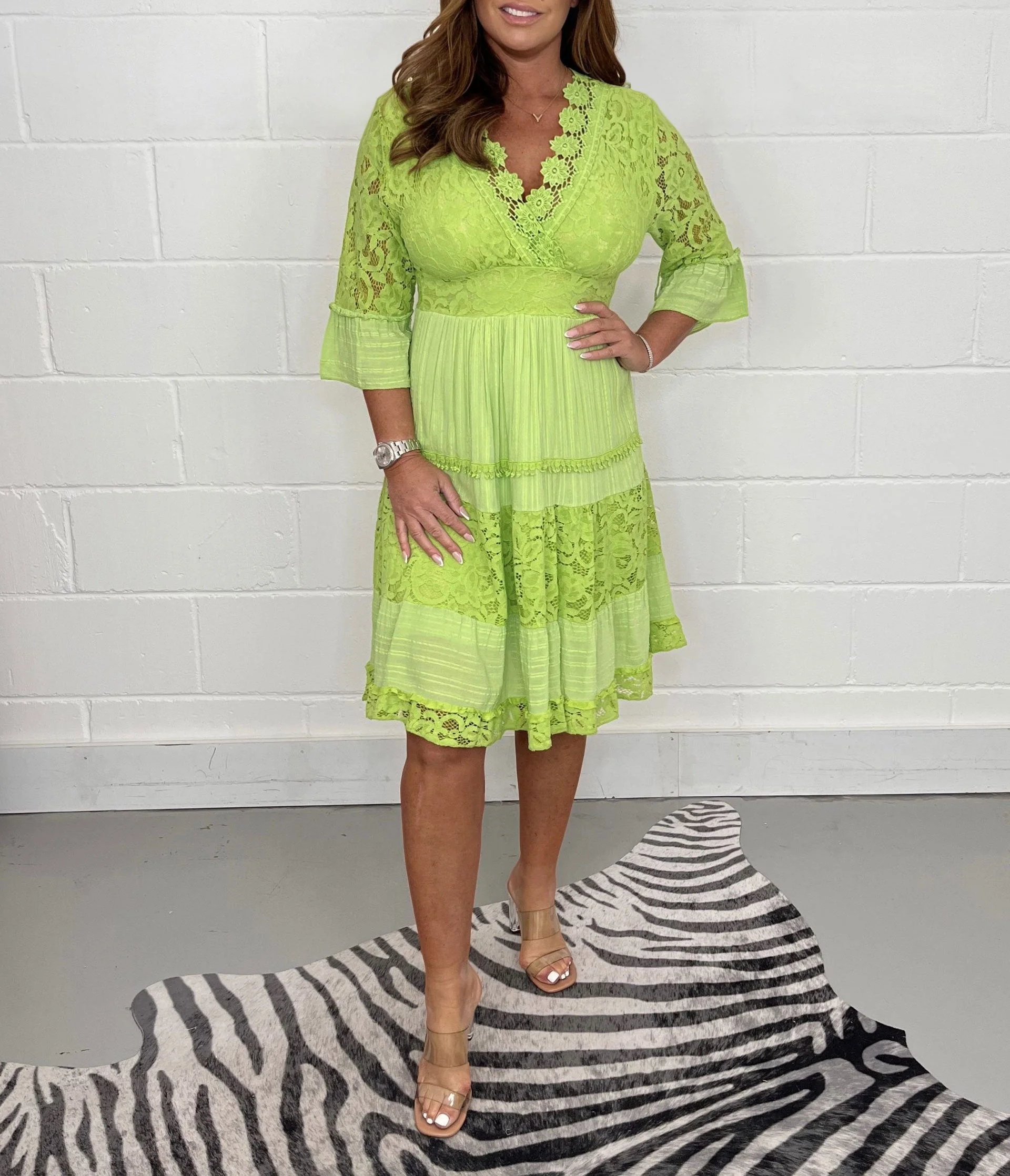 Tiziana® | Graceful Radiance Lace Crochet Dress - Image 2